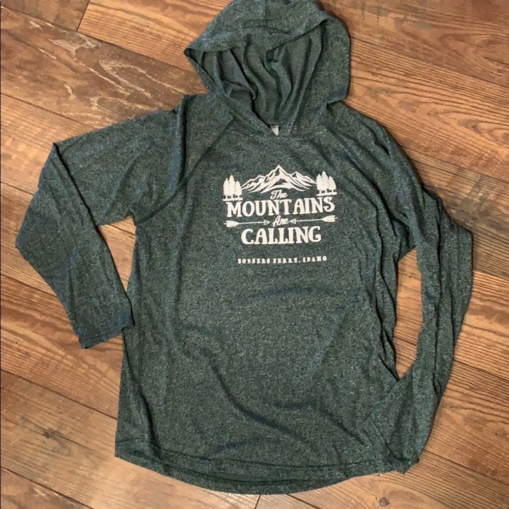 NEW Super soft next level green pullover Large